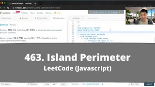 How to Solve "463 Island Perimeter" on LeetCode? - Javascript