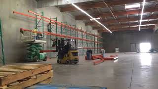 Pallet Rack Installation, Time Lapse