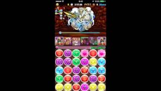 【パズドラ】ヘパイストスドラゴン降臨に覚醒アヌビスで挑む！(マルチ1人プレイ)