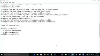 30. Primary Constructor without parameters in scala