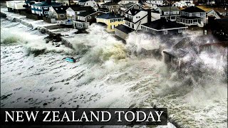 The tropical cyclone Lola approached New Zealand after a devastating impact on Vanuatu.