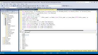 SQL- Aggregate Function, Scaler and String functions, Wildcard