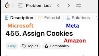 Assign Cookies 455 LeetCode Solution Python Explanation #leetcode #coding #interview #fang #python