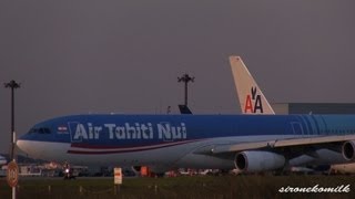 Air Tahiti Nui Airbus A340-300 Take off from Tokyo Narita International Airport 成田国際空港 タヒチ行き飛行機離陸