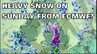 Heavy Snow on Sunday From ECMWF? 30th November 2023