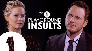 Jennifer Lawrence & Chris Pratt Insult Each Other | CONTAINS STRONG LANGUAGE!