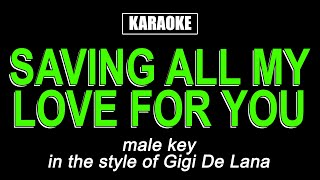 HQ Karaoke - Saving All My Love For You (Male Key)