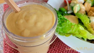 Creamy Oil Free Mango Lime Dressing - This Simple Vegan Dressing Will Make Everything Taste Amazing!