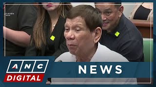 Ex-PH President Duterte admits suspects were encouraged to 'fight' so cops can kill them | ANC