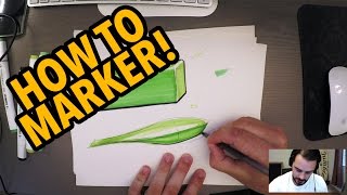 Industrial Design Sketching - How to Sketch with Markers!