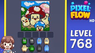 Pixel Flow Level 768 Solution Walkthrough