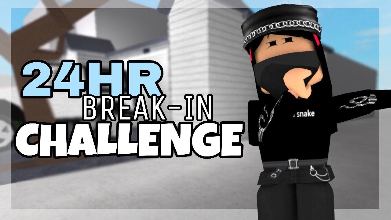 Roblox Bloxburg| 24HR BREAK IN CHALLENGE - YouTube