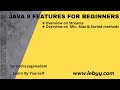 Streams ||  Min, Max & Sorted methods | Overview on Stream | Java 8 features for Beginners