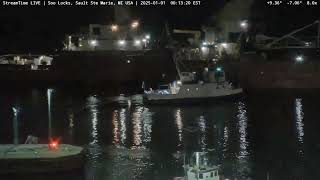 Clyde S VanEnkevort-First out of the Poe Lock 2025 \u0026 Ojibway on Jan 1st, 2025