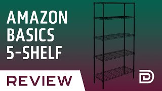 Amazon Basics 5 Shelf Shelving Unit Assembly & Review
