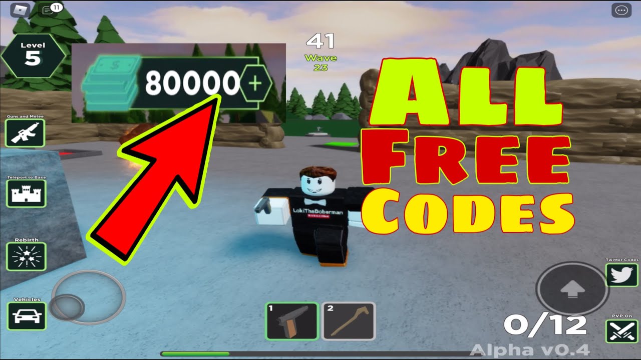 *ALL* FREE CODES ZOMBIE DEFENSE TYCOON ROBLOX GamePlay Of The Day - YouTube