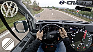 Volkswagen e-Crafter Top Speed Drive on German Autobahn🏎