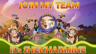 JOIN MY TEAM Hill Climb Racing 2 Gameplay | Team ID: Shekharmine