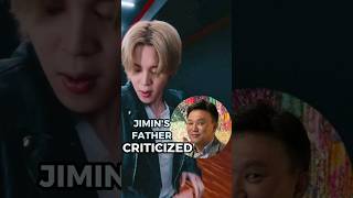 BTS Jimin father criticized for using Jimin for his own benefit #bts #btsarmy  #kpop #shorts