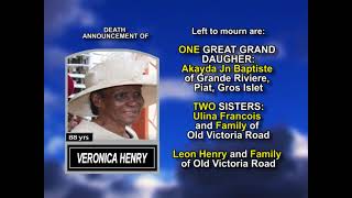 Veronica Henry ~ Long Obituary
