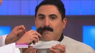 Reza Farahan's Face Flies the Bald Eagle: Bethenny Shaves His 'Stache for Charity!