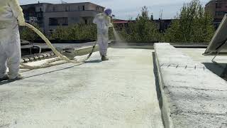 Izolim Tarace me shume poliuretani. Spray foam