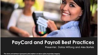 PayCard and Payroll Best Practices