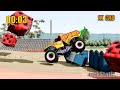 big vs medium vs small monster trucks 7 beamng drive