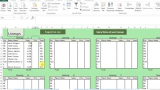 How to use my NFL Spreadsheet tool version 7