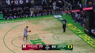 CLOSE GAME ALERT: Final 3 Minutes of Maryland at Oregon | Big Ten Basketball | 01/05/2025