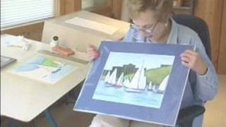 How to Watercolor with Aquarelles : Finished Sailboat: Aquarelle Watercolor Pencil Painting