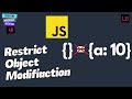 Restrict Object Mutation in JavaScript | JavaScript Interview Question - 48
