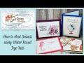 How to Heat Emboss with Water Based Dye Inks | Four Different Ways!