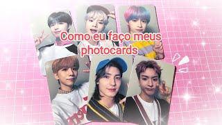 🌸Como eu faço meus photocards fanmade | kpop 🌸