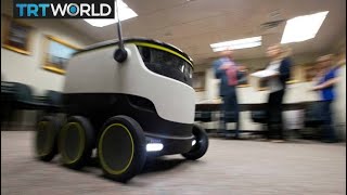 High-tech robot delivery service takes off in British town | Money Talks