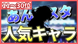 【あんスタ】あんさんぶるスターズ！人気キャラ ランキング（11~30位）【pixiv集計】