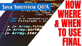 Final Keyword In Java With Code Example | Java Interview Questions