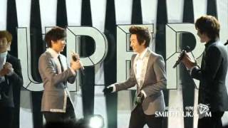 [fancam] 110423 SJ-M @ Jiangsu TV Fei Chang Bu Yi Ban Recording - EunHyuk dance solo