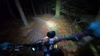 Night riding Stainburn forest mtb trails e-bike