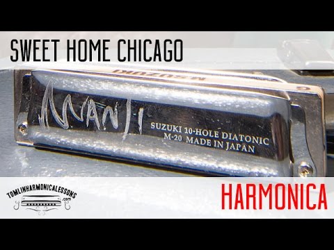 Sweet Home Chicago On Harmonica In E + Free Backing Track - YouTube