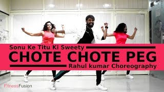 Chote Chote Peg | Chote Chote Peg Bollywood Dance Workout Choreography | FITNESS DANCE with RAHUL