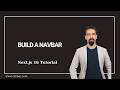 #18 Build a Navbar in Next.js – Responsive Navigation Bar