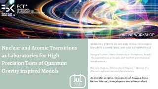 Nuclear and Atomic Transitions as Laboratories [...] Quantum Gravity inspired Models | July 29