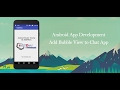 Android Studio Tutorial - Add Bubble To Chat App (part 3)