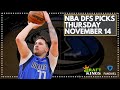 NBA DFS LIVE PRE-LOCK Q&A: THURSDAY NOVEMBER 14th FanDuel & DraftKings Lineup Advice