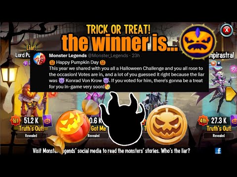 Monster Legends Get Halloween Rewards – Trick or Treat! – 2023 Lord Hayman Golden Pumpkin Firefool