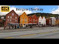 Bergen, Norway 4K Walking Tour