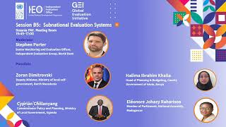 NEC 2022 | Stream B5 - Subnational Evaluation Systems