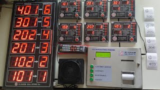 6 counter queue management system