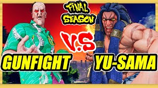 SFV CE 🔥 Gunfight (Oro) vs Yu-sama (Necalli) 🔥 Ranked Set 🔥 Street Fighter 5